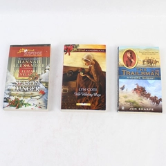 Lot of 3 Love Inspired Suspense Western Romance Books Lyn Cote Jon Sharpe