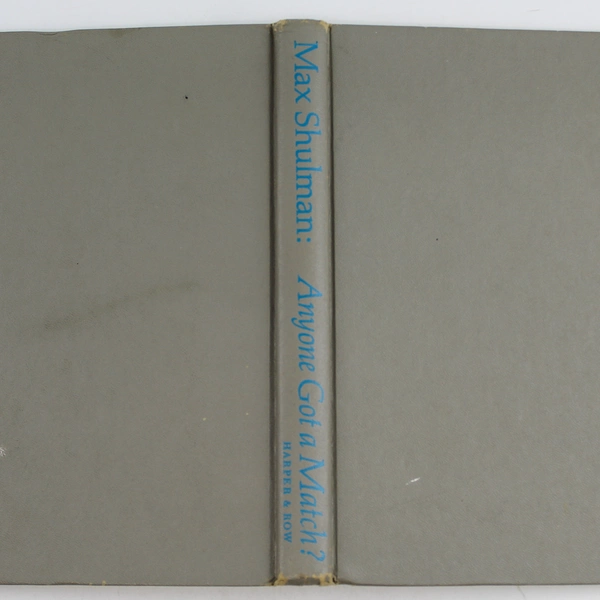 Anyone Got A Match Max Schulman 1964 Hardcover Book Good Condition