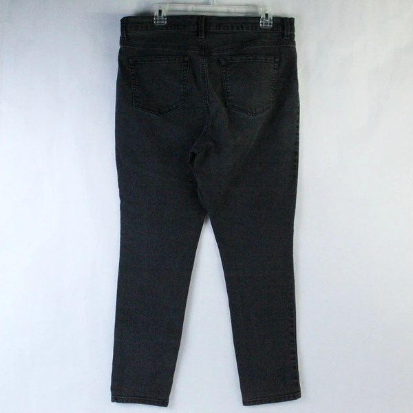 Gloria Vanderbilt Women's Jeans Amanda Skinny Faded Black Size 14  