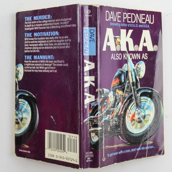 AKA Also Known As By Dave Pedneau 1990 Ballantine Books Paperback Mystery Novel