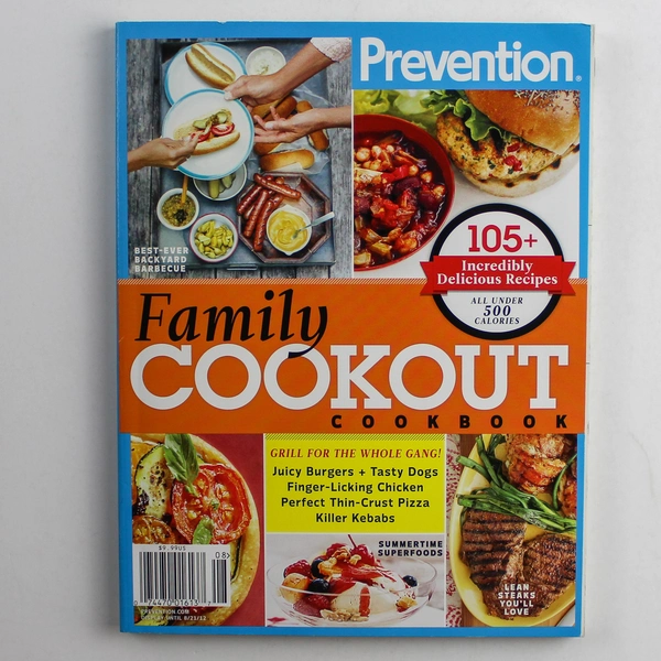 Prevention Family Cookout Cookbook 105 Delicious Low-Calorie Recipes