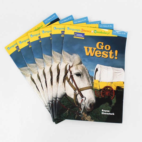 Lot of 6 Paperback Books Go West National Geographic 2006 Reyna Eisenstark 
