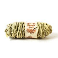 Elefant Twist Macrame Textured Herculon Cord Tan Partial Used 100 Yards 7mm