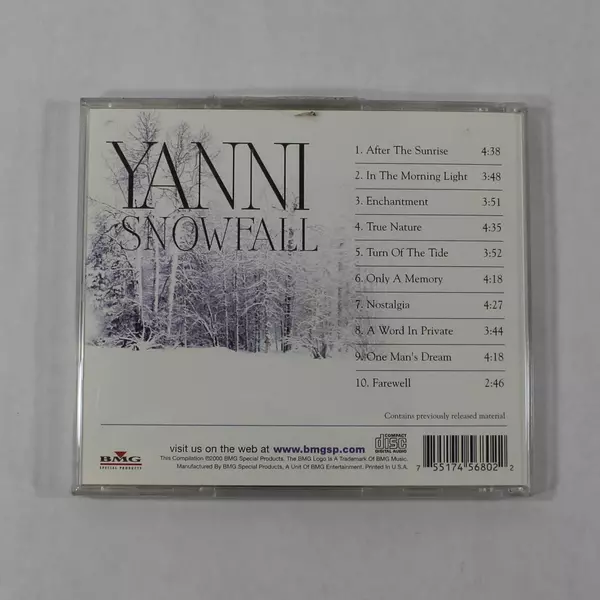 Yanni Snowfall 2000 CD Music Album BMG Electronic Compilation Pre-Owned