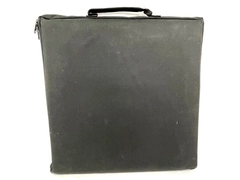 Black Waterproof Zippered Nylon Artists Portfolio Case Plastic Trifold Divider