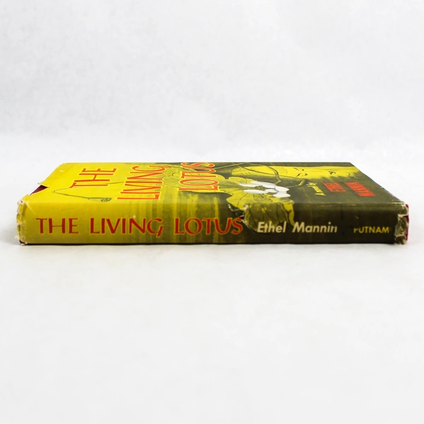 Vintage 1956 The Living Lotus Ethel Mannin Hardcover Book Dust Jacket Tears