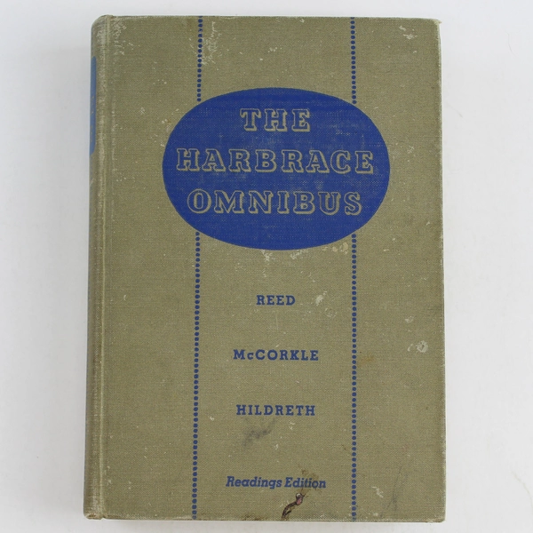 The Harbrace Omnibus 1942 Hardcover by Reed McCorkle Hildreth Good Condition