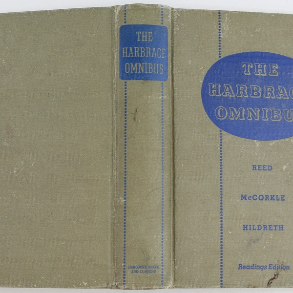 The Harbrace Omnibus 1942 Hardcover by Reed McCorkle Hildreth Good Condition