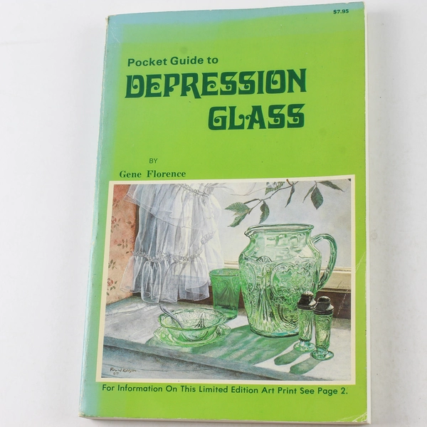 Pocket Guide to Depression Glass by Gene Florence 1979 Paperback Book