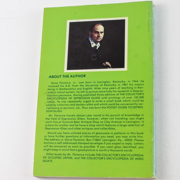Pocket Guide to Depression Glass by Gene Florence 1979 Paperback Book