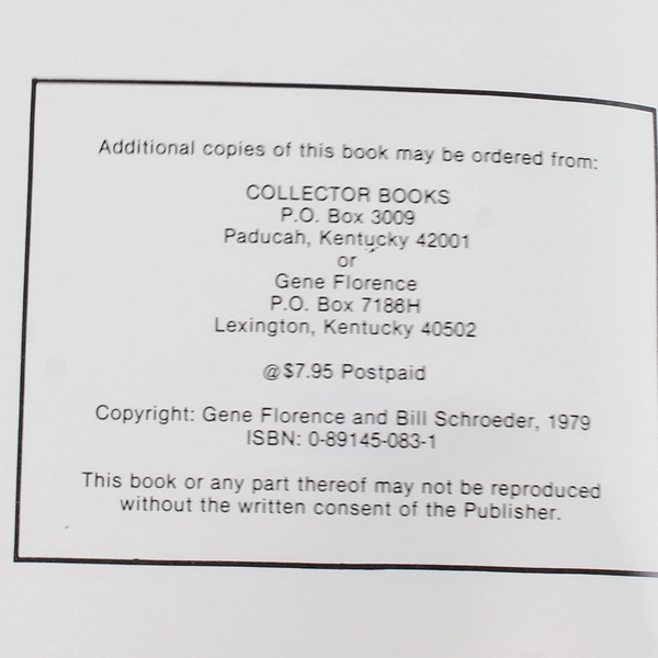 Pocket Guide to Depression Glass by Gene Florence 1979 Paperback Book