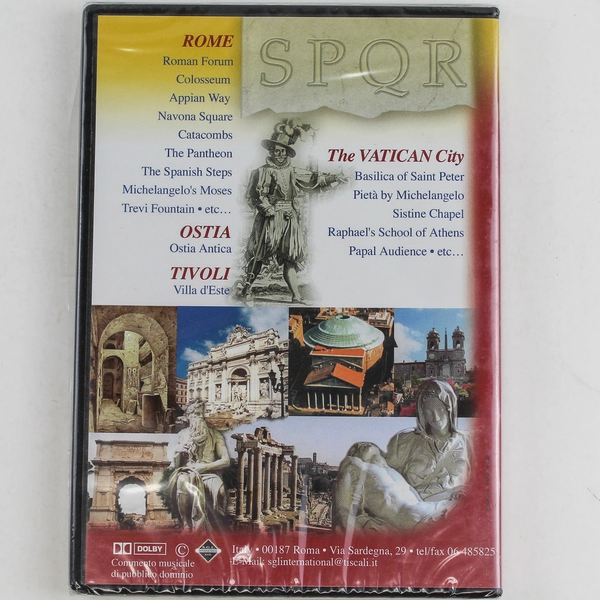Rome and Vatican DVD 13 Languages 1 Hour Factory Sealed SGL International
