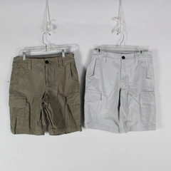 Lot of 2 Magellan Outdoors Beige and Brown Cotton Cargo Shorts Men's Size 30W