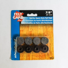 Shepherd Hardware 9933 8 Pack 7/8" Nail-On Heavy Duty Felt Pads Protectors