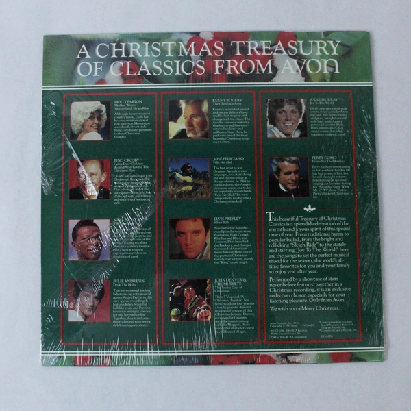 A Christmas Treasury Of Classics From Avon LP Various Artists Elvis RCA 1985