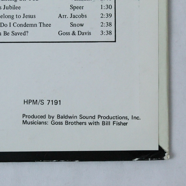 The Jacobs Brothers Harmonize Again Vinyl LP - Hymntone Records - Used