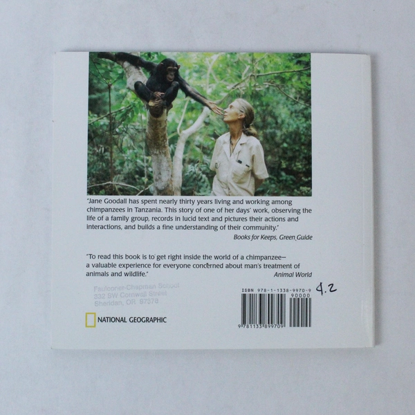 Lot Of 2 Paperback Books The Jane Goodall Chimpanzee Family Book National Geo