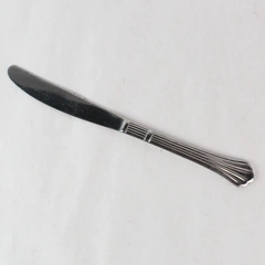 Single PC Estia Dorian Dinner Knife Stainless Steel Ribbed Flatware