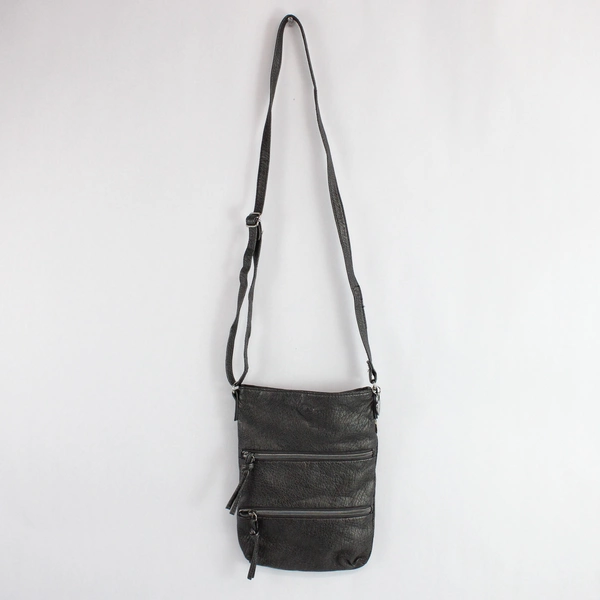 American Rag Cie Women's Black Leather Cross Body Purse Style