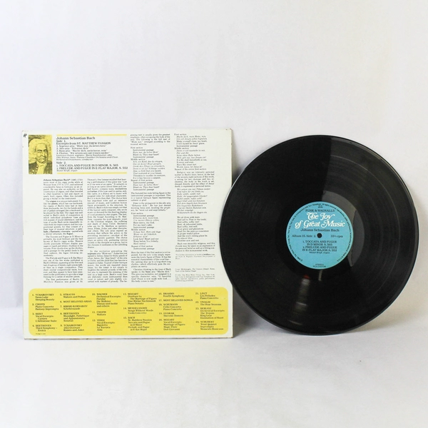 Johann Sebastian Bach The Joy Of Great Music St. Matthew Passion 1980 LP FW-515