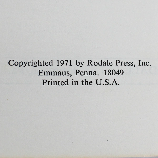 The Organic Directory Prepared by Rodale Press 1971 Paperback