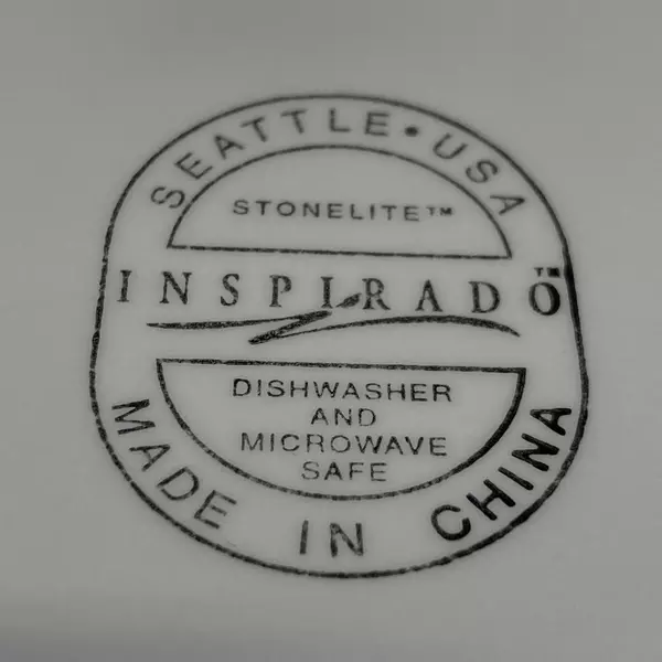 Square Inspirado Stonelite Plate Floral Pattern 10 Inch