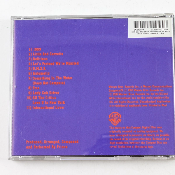 1999 Prince CD 1982 BMG Warner Bros Records