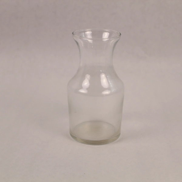 Lot of 3 Clear Glass Bud Vases Carafes Decanters 3 oz to 6 oz Crafts
