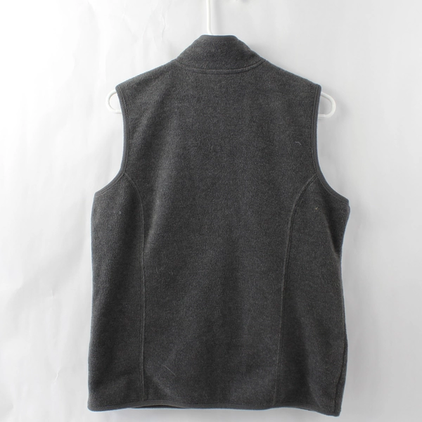 Karen Scott Women's Vest Size S Gray Fleece Full Zip Pockets