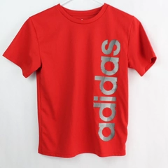 Adidas Red Athletic Short-Sleeve T-Shirt Youth Boy's Small Size 8