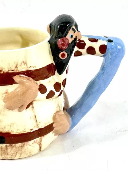 Vintage Twin Winton Hillbilly Mug Keg Shaped Coffee Cup 4.75" Tall