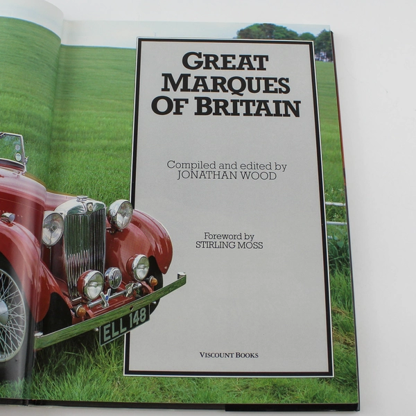 Great Marques of Britain by Jonathan Wood Paperback Good Condition 1989