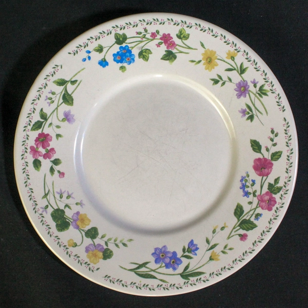 Lot of 3 Vintage Farberware Stoneware Bread Butter Plates English Garden 225