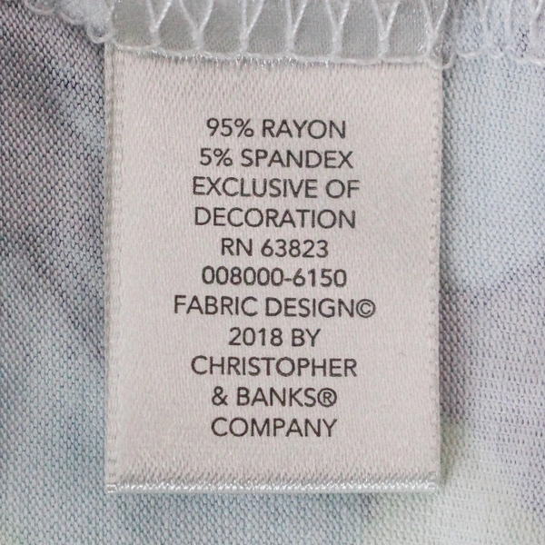 Christopher & Banks Petite Women's Beachside Bay Pattern Top Size P/L