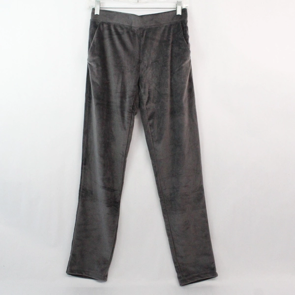 House of Harlow 1960 Women's Gray Velvet Pull On Pants with Pockets Size XS