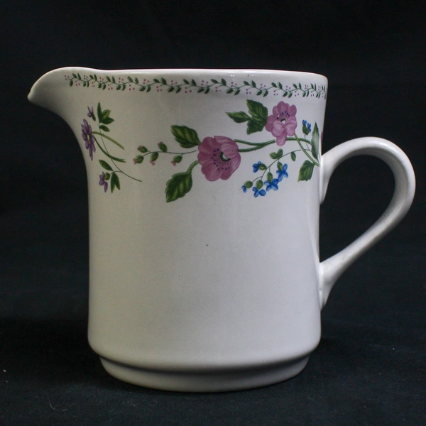 Vintage 1993 Farberware English Garden Stoneware Creamer 225 Pre-Owned