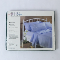 Vintage Caress Mervyns Twin Flat Sheet No Iron Percale Forest Green Sealed New