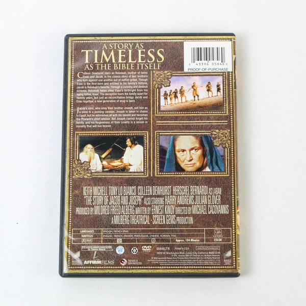 The Story of Jacob and Joseph DVD 2010 Sony Pictures Religious Bible Stories
