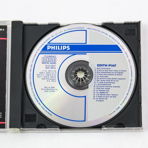 Master Serie Edith Piaf CD 16 Songs Jazz Classics 1987 Good Condition