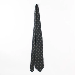 Vintage Giorgio Armani Cravatte Black Patterned Men's Necktie Italy