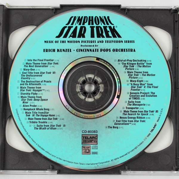 Symphonic Star Trek CD 1996 Erich Kunzel Cincinnati Pops Orchestra