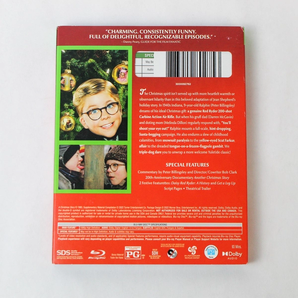 A Christmas Story Blu-Ray Disc 2022 Warner Bros Peter Billingsley Christmas