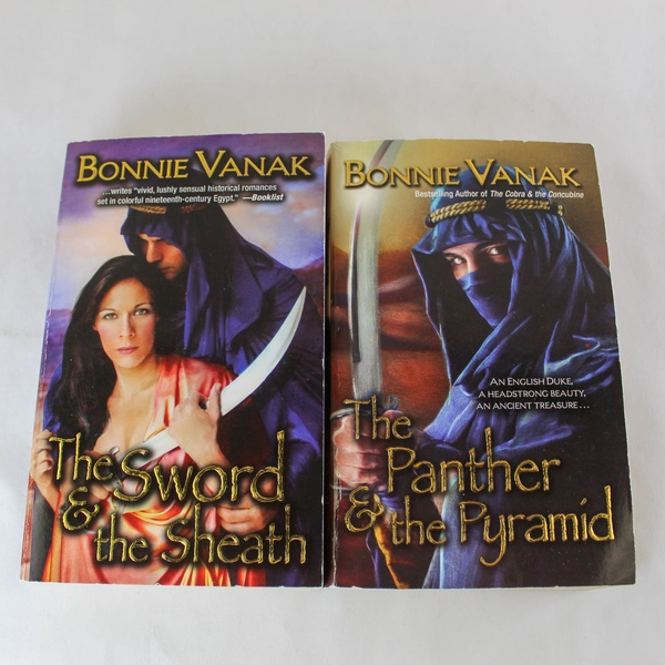 Lot of 2 Bonnie Vanak Historical Romance Novels Egypt Panther Pyramid Sword