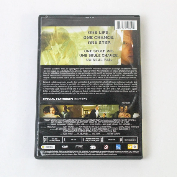 The Ledge Au Bord Du Gouffre Movie DVD Canadian Edition 2011 With French Dubbing