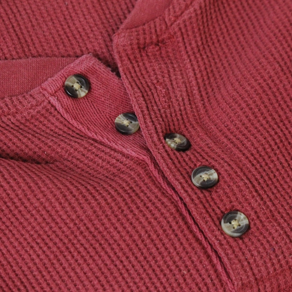 King Size Thermal Style Shirt Men's Size 2XL Big Red Long Sleeves