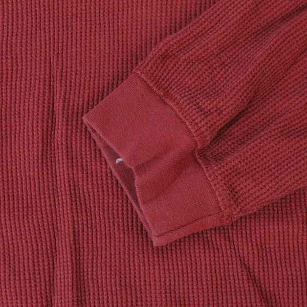 King Size Thermal Style Shirt Men's Size 2XL Big Red Long Sleeves
