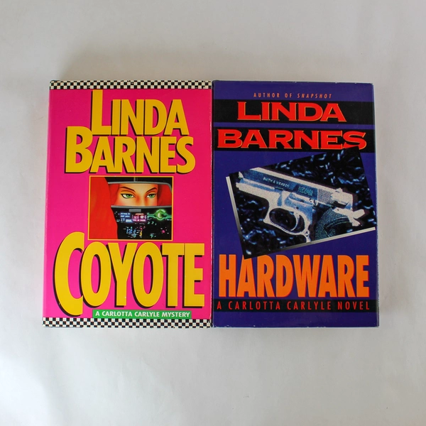 Lot of 2 Linda Barnes Detective Novels Hardware Coyote Carlotta Carlyle Books
