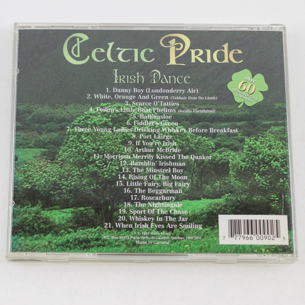 Celtic Pride Irish Dance CD by Irish Ceili Band 20 Songs Good Condition