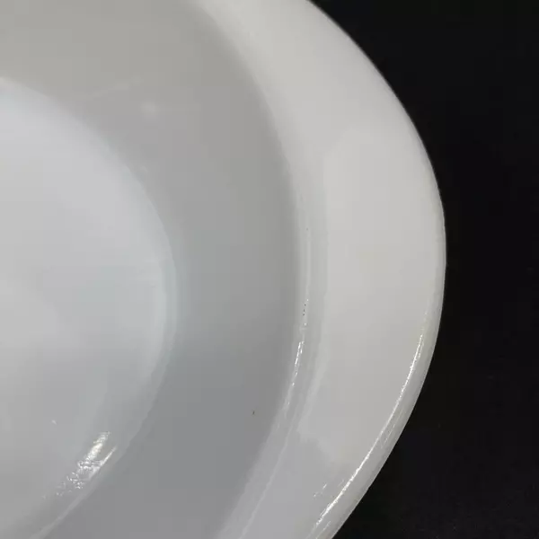 Lot of 2 White Glasbake Divided Casserole Dishes J2352