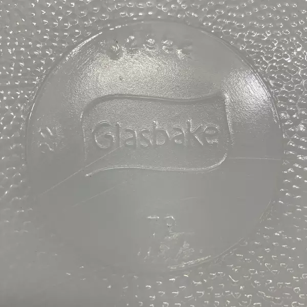 Lot of 2 White Glasbake Divided Casserole Dishes J2352